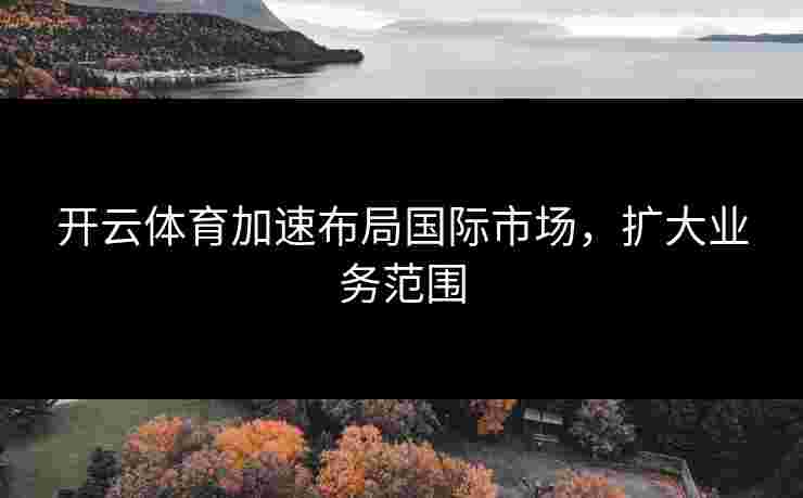 开云体育加速布局国际市场，扩大业务范围